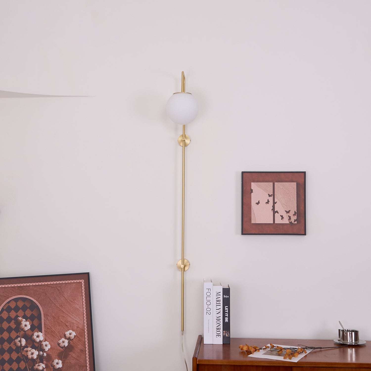 Aurelia Globe Plug In Wall Sconce