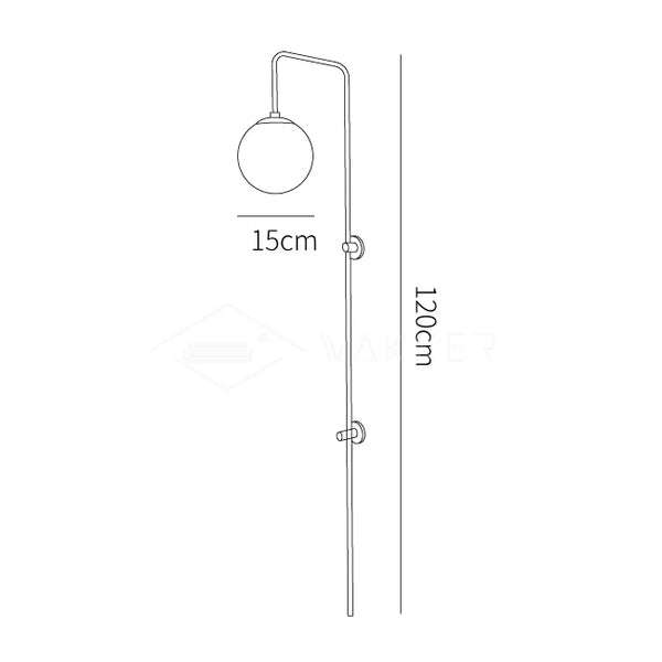 Aurelia Globe Plug In Wall Sconce