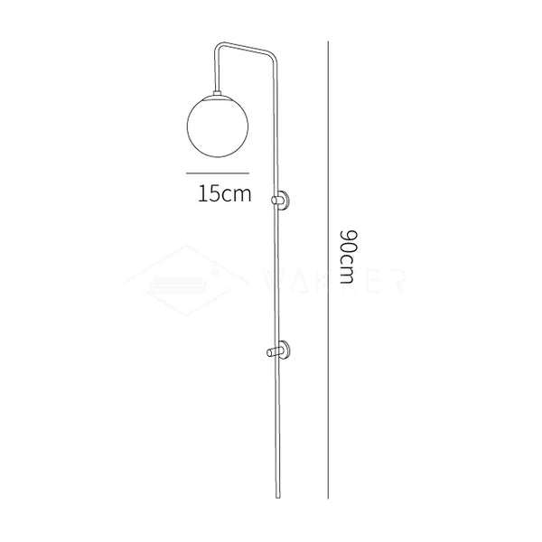Aurelia Globe Plug In Wall Sconce