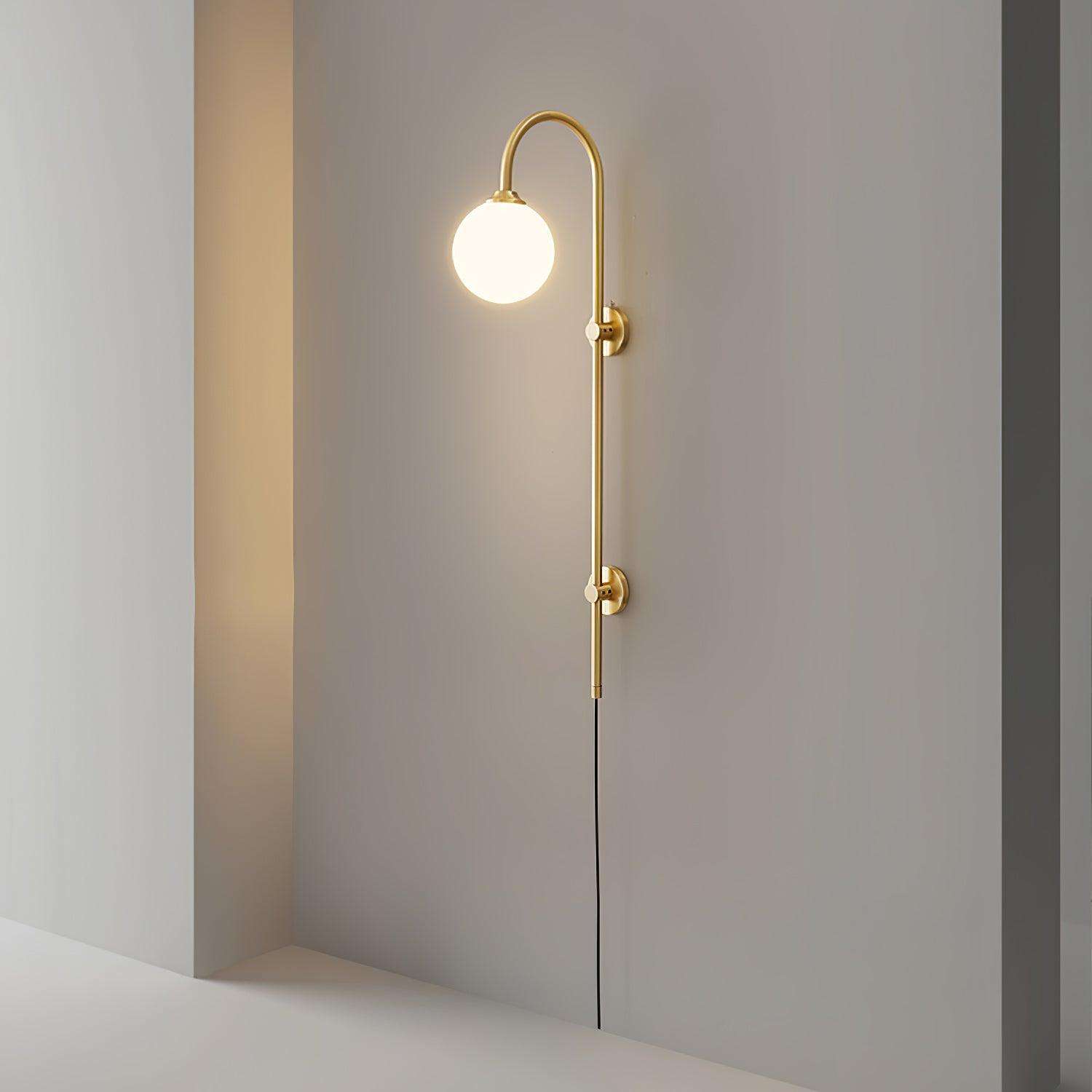 Aurelia Globe Plug In Wall Sconce