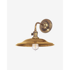 Hudson Valley Heirloom Wall Sconce – Industrial Vintage Barn Light with Edison Carbon Filament Bulb Included – Aged Brass Historic Nickel Old Bronze Finish 10" Wall Sconce for Kitchen Bathroom Bedroom Office