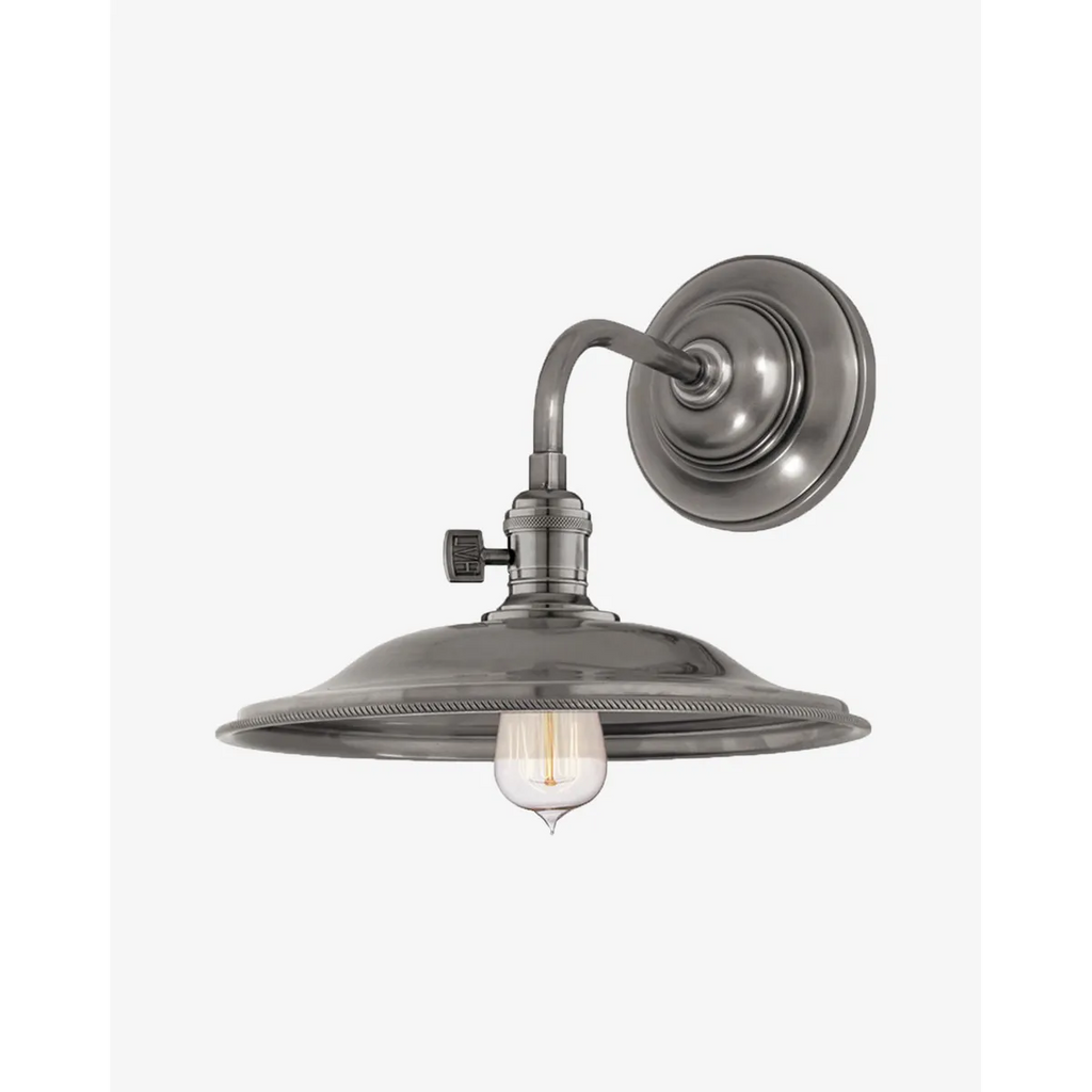 Hudson Valley Heirloom Wall Sconce – Industrial Vintage Barn Light with Edison Carbon Filament Bulb