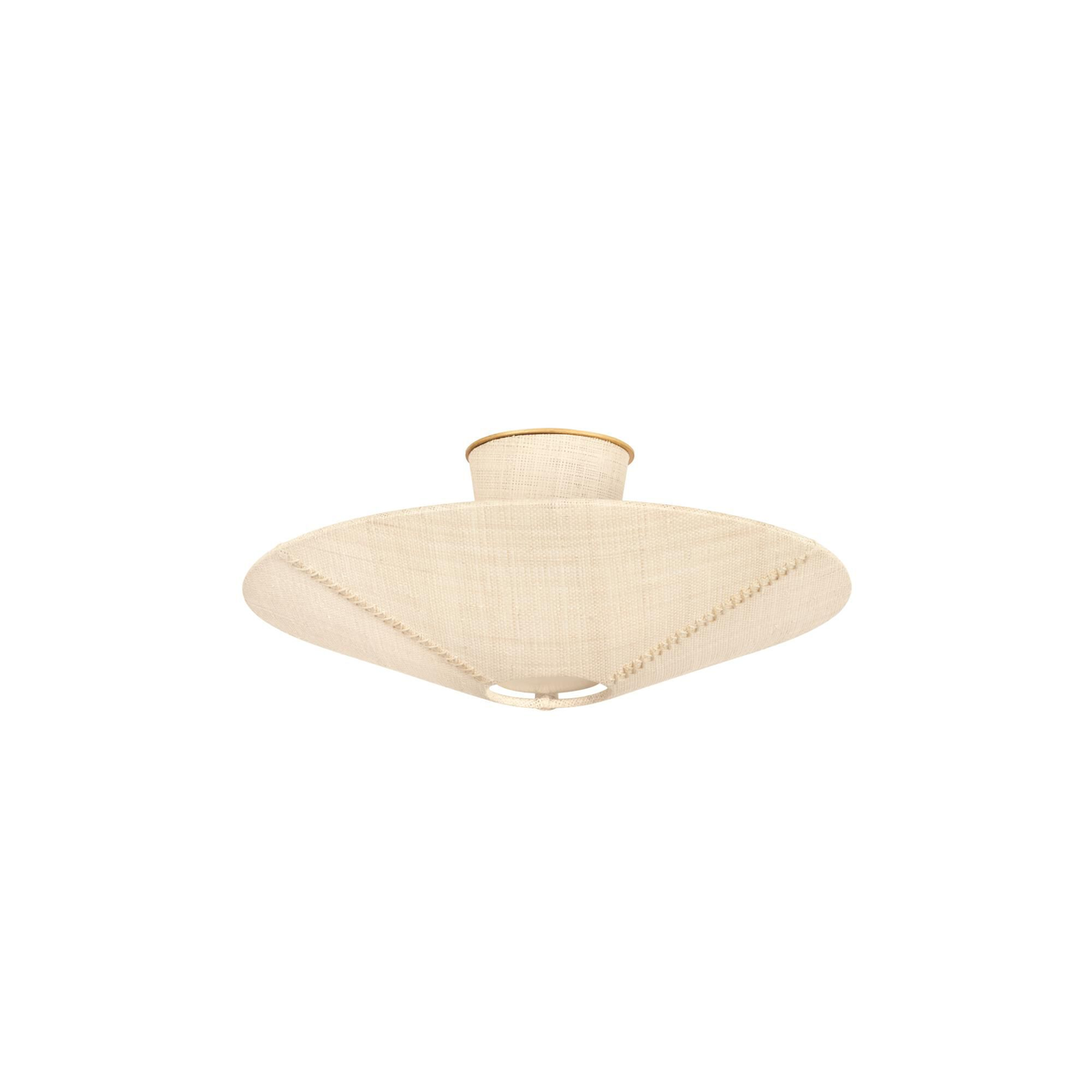 Salisbury Mills Flush Mount - Hudson Valley Lighting Woven Fabric Ceiling Light