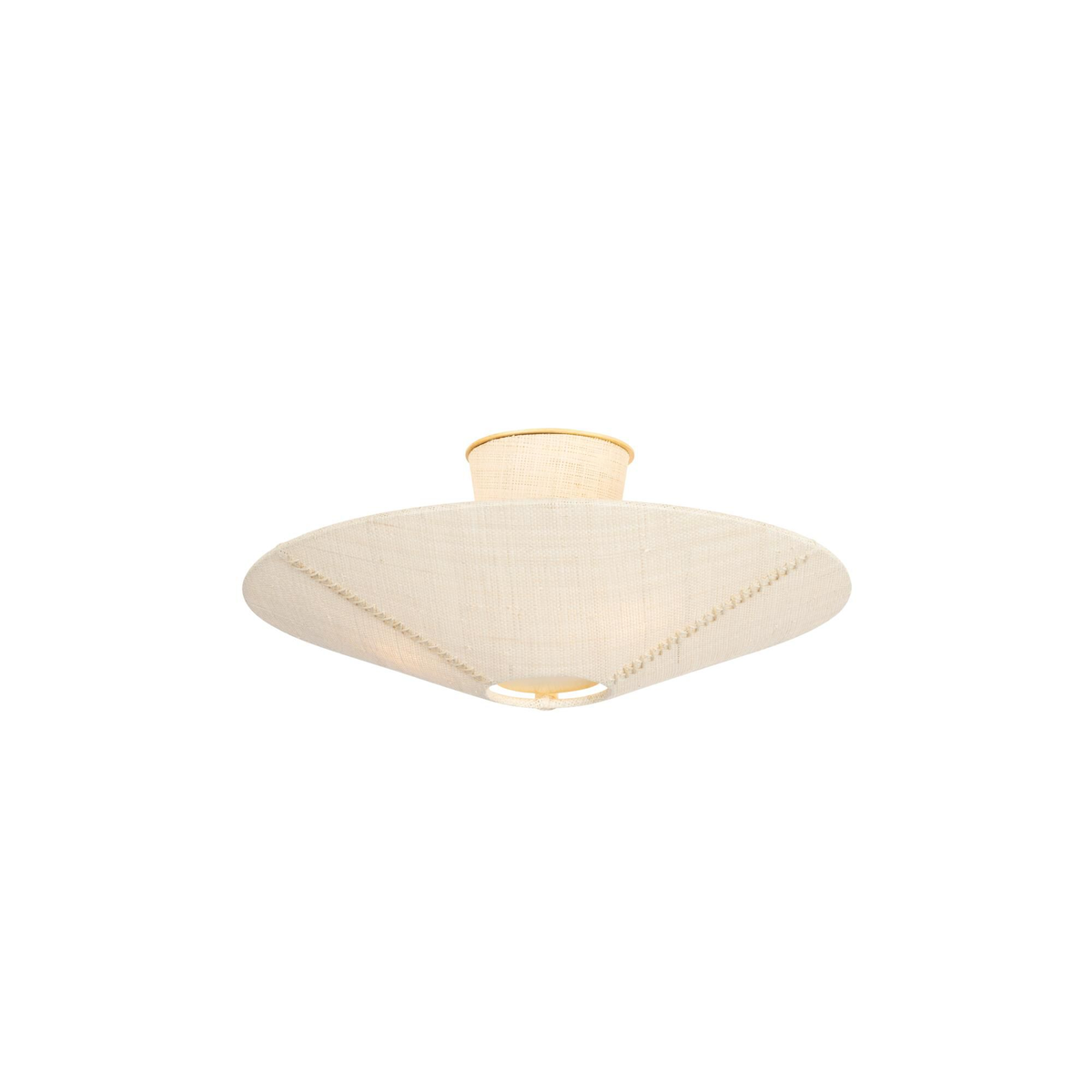Salisbury Mills Flush Mount - Hudson Valley Lighting Woven Fabric Ceiling Light