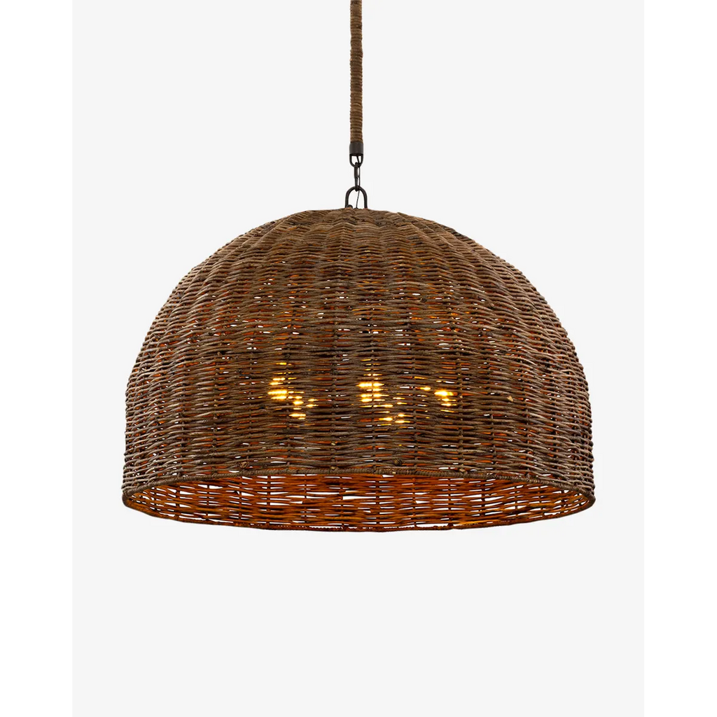 Huxley chandelier light fixture with vintage brass finish
