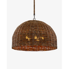 Huxley chandelier light fixture with vintage brass finish