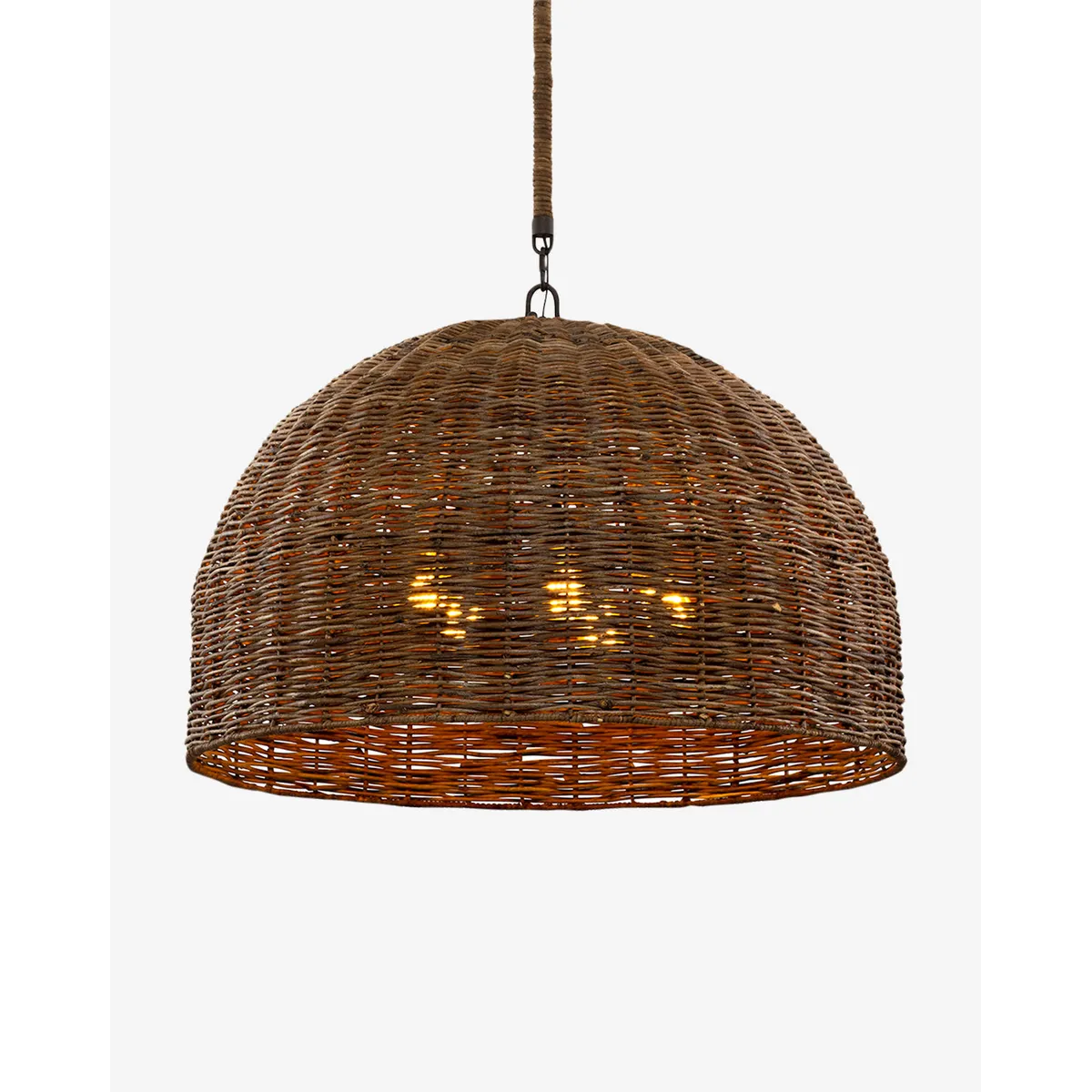Huxley chandelier light fixture with vintage brass finish