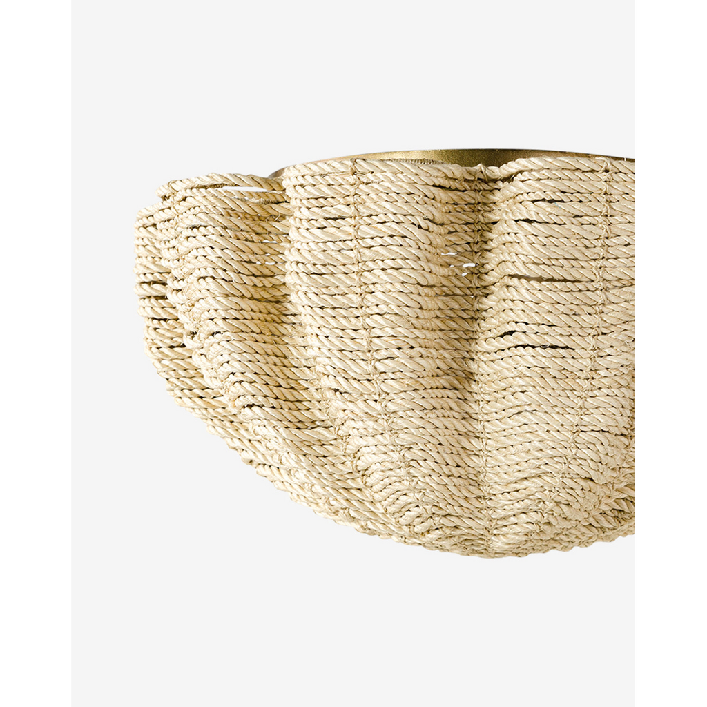 Isla Flush Mount Ceiling Lamp — Coastal-Inspired Ceiling Light with Warm Soft Glow