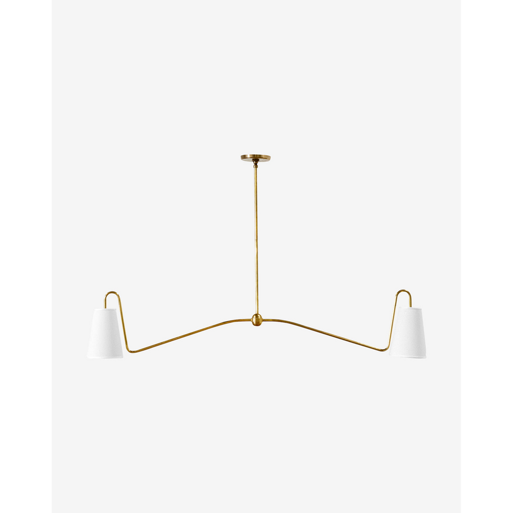 Jonas Linear Chandelier — Long Table Ceiling Light with Warm Distributed Glow