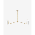 Jonas Linear Chandelier — Long Table Ceiling Light with Warm Distributed Glow
