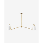 Jonas Linear Chandelier — Long Table Ceiling Light with Warm Distributed Glow