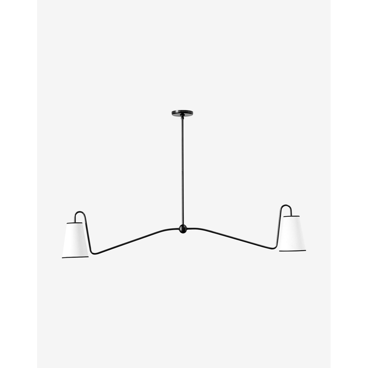 Jonas Linear Chandelier — Long Table Ceiling Light with Warm Distributed Glow