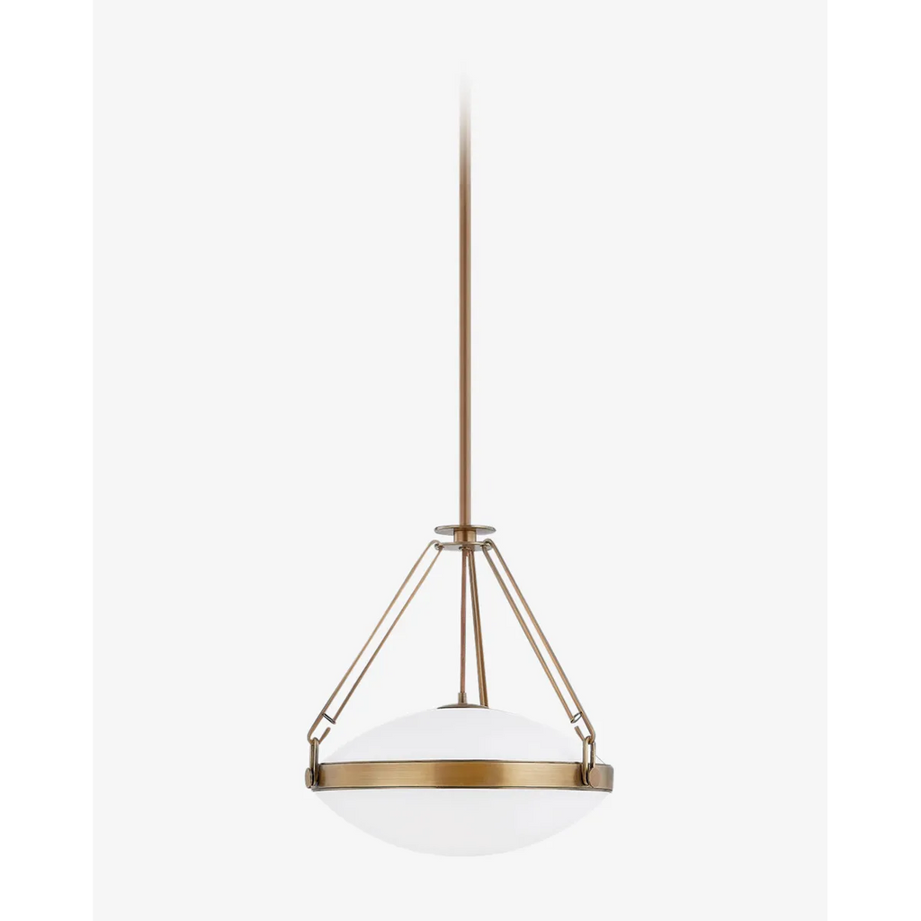 Kade Pendant sleek cylindrical hanging light with warm focused downlight over kitchen island in modern interior