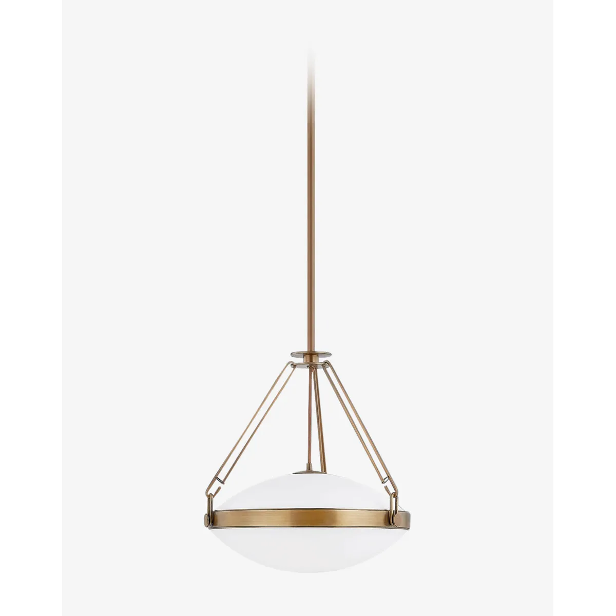 Kade Pendant sleek cylindrical hanging light with warm focused downlight over kitchen island in modern interior