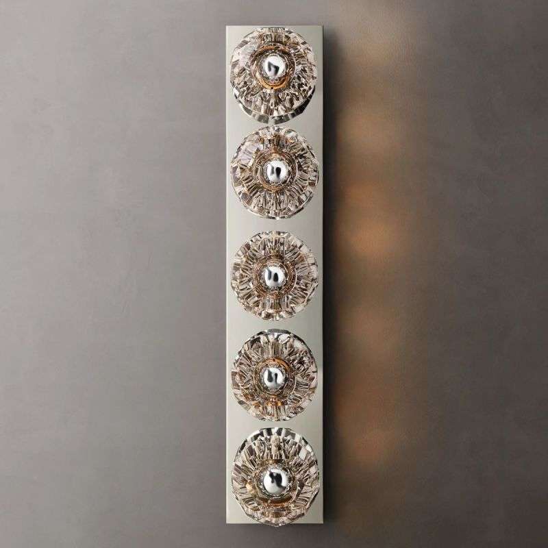 Boule De Cristal Clear Glass Linear Grand Wall Sconce