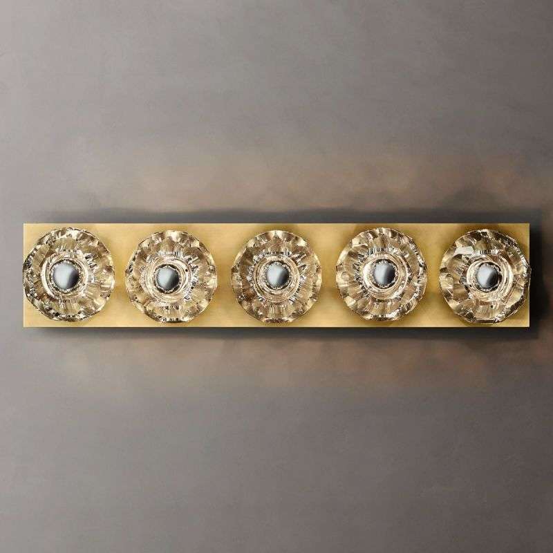 Boule De Cristal Clear Glass Linear Grand Wall Sconce