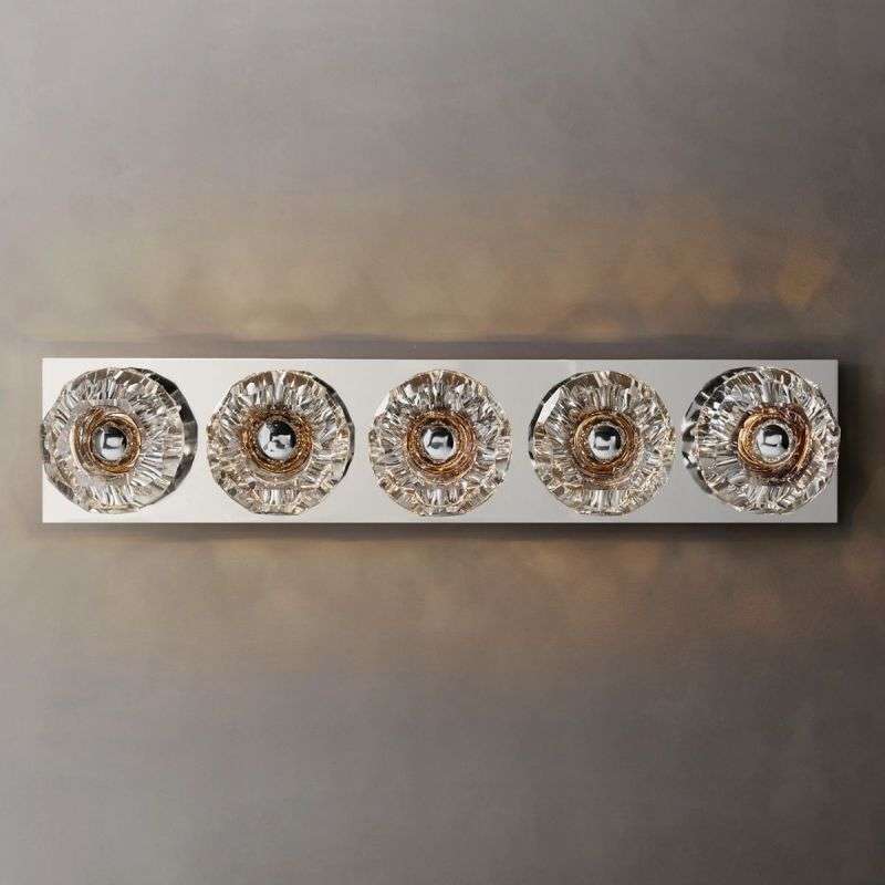 Boule De Cristal Clear Glass Linear Grand Wall Sconce