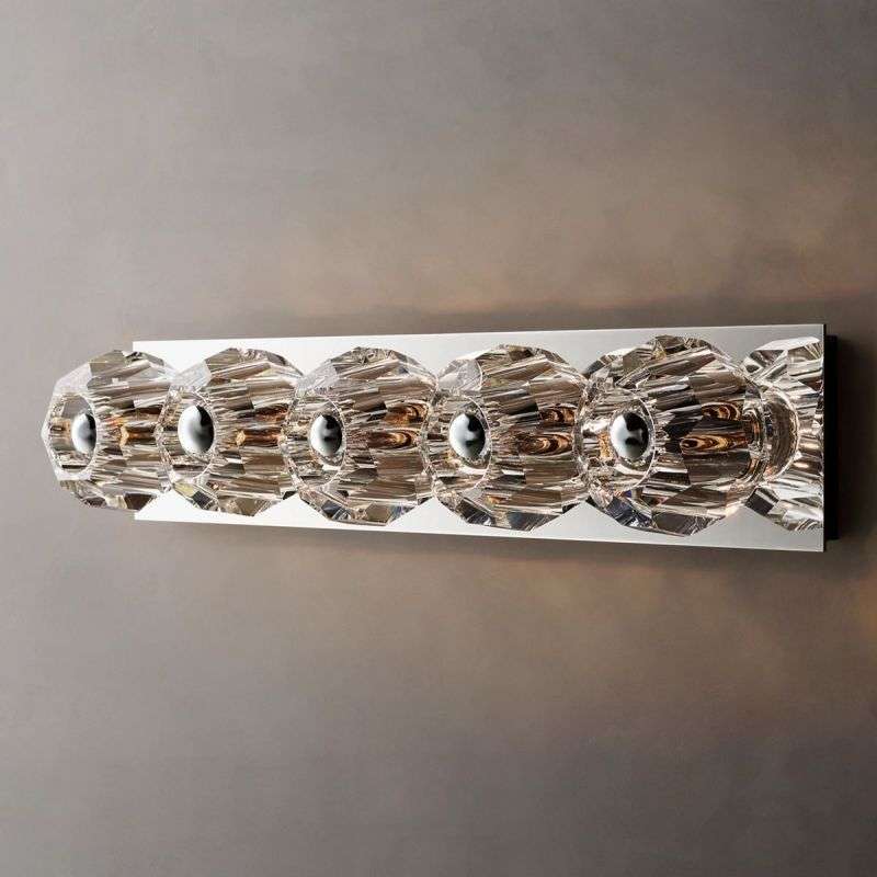 Boule De Cristal Clear Glass Linear Grand Wall Sconce