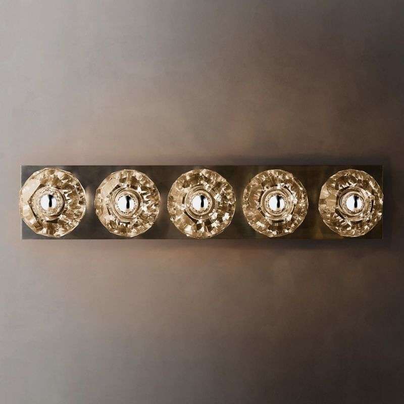 Boule De Cristal Clear Glass Linear Grand Wall Sconce