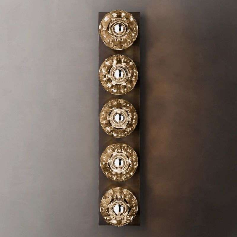 Boule De Cristal Clear Glass Linear Grand Wall Sconce