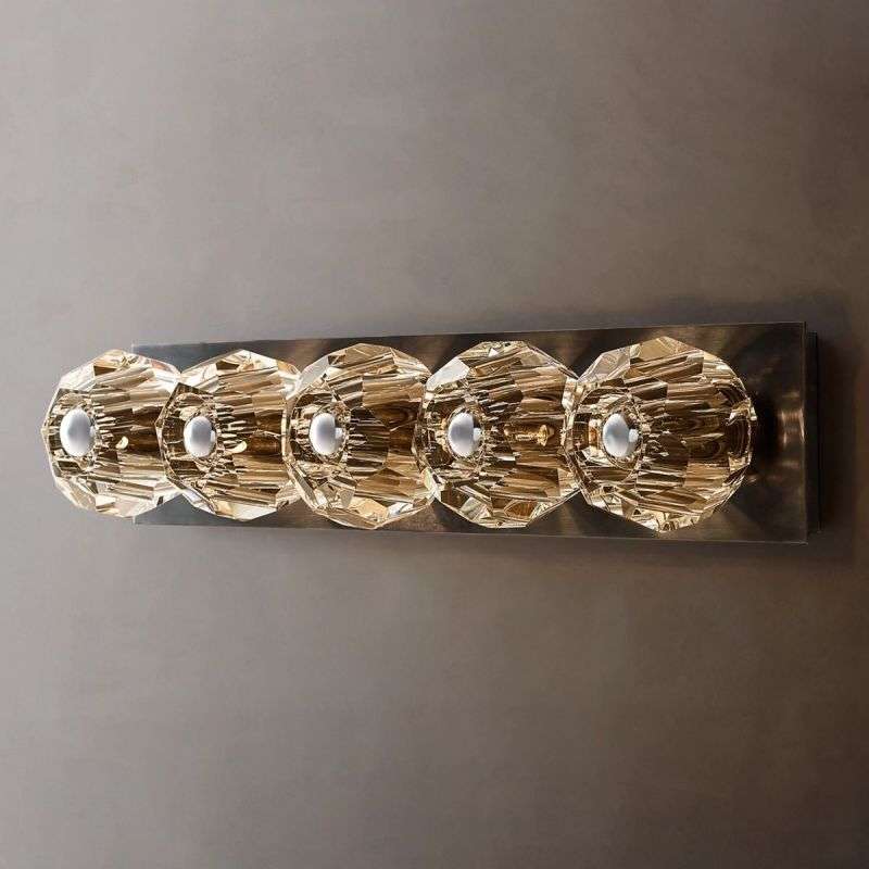 Boule De Cristal Clear Glass Linear Grand Wall Sconce