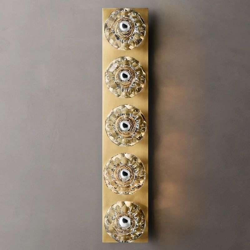 Boule De Cristal Clear Glass Linear Grand Wall Sconce