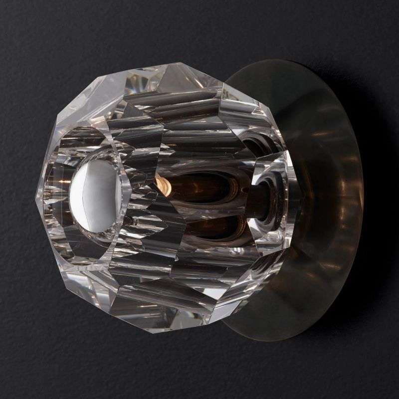 Boule De Cristal Clear Glass Petite Wall Sconce