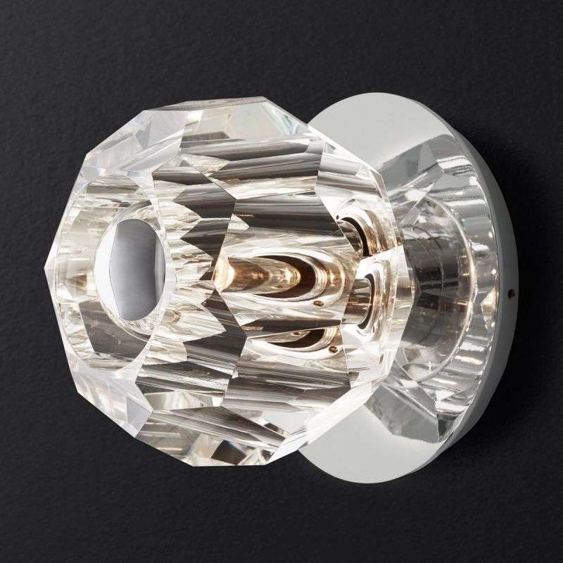 Boule De Cristal Clear Glass Petite Wall Sconce