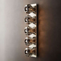 Boule De Cristal Smoke Glass Linear Grand Wall Sconce - View 5