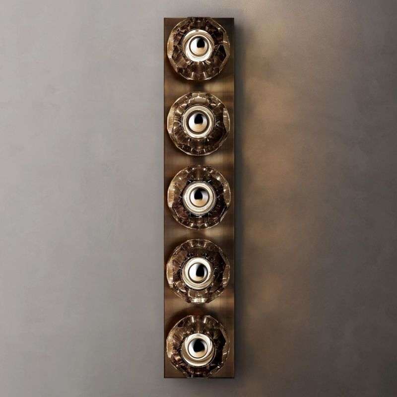 Boule De Cristal Smoke Glass Linear Grand Wall Sconce - View 8