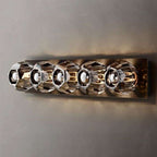 Boule De Cristal Smoke Glass Linear Grand Wall Sconce - View 7
