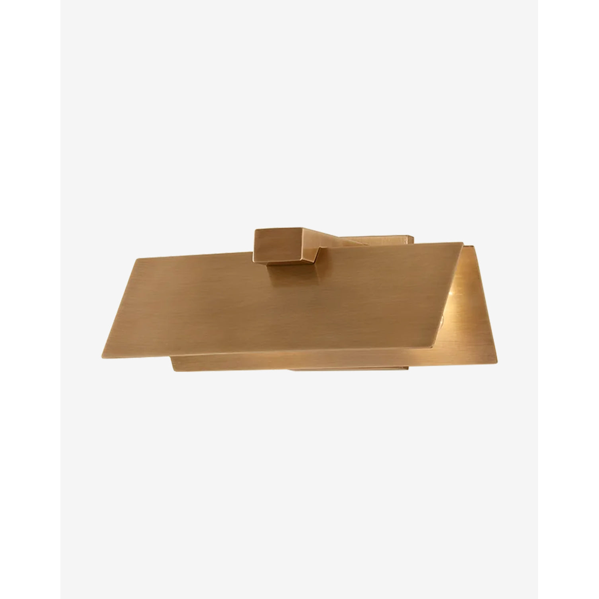 Lander Wall Sconce - Architectural Folded Brass Geometric Wall Light