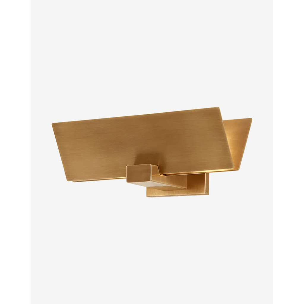 Lander Wall Sconce - Architectural Folded Brass Geometric Wall Light