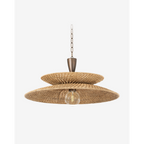 Landry Pendant — Transitional Cone Hanging Light with Warm Ambient Downlight