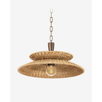 Landry Pendant — Transitional Cone Hanging Light with Warm Ambient Downlight
