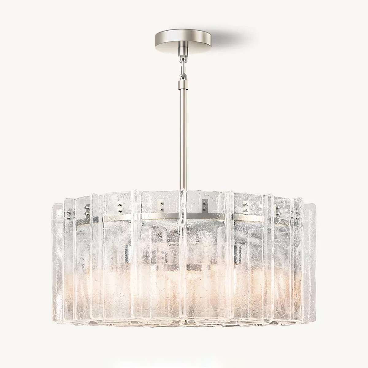 Lattice Glass Round Chandelier 37″ - View 8