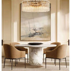 Lattice Glass Round Chandelier 37″ - View 6