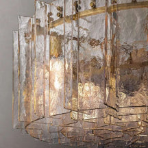 Lattice Glass Round Chandelier 37″ - View 7