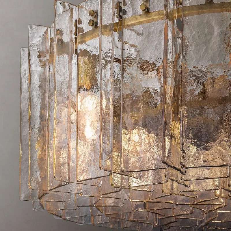 Lattice Glass Round Chandelier 37″ - View 7
