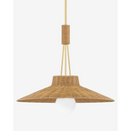 Laudine Wicker Pendant — Woven Hanging Light with Warm Dappled Glow