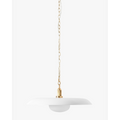 Letterly Pendant — Fluted Glass Hanging Light with Soft Warm Ambient Glow