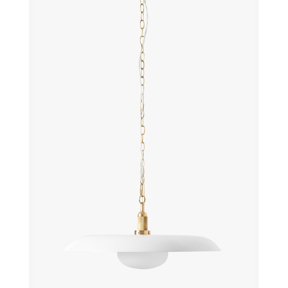 Letterly Pendant — Fluted Glass Hanging Light with Soft Warm Ambient Glow