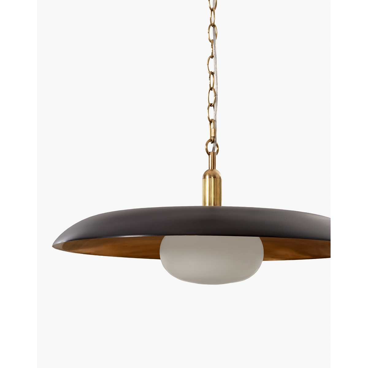 Letterly Pendant — Fluted Glass Hanging Light with Soft Warm Ambient Glow
