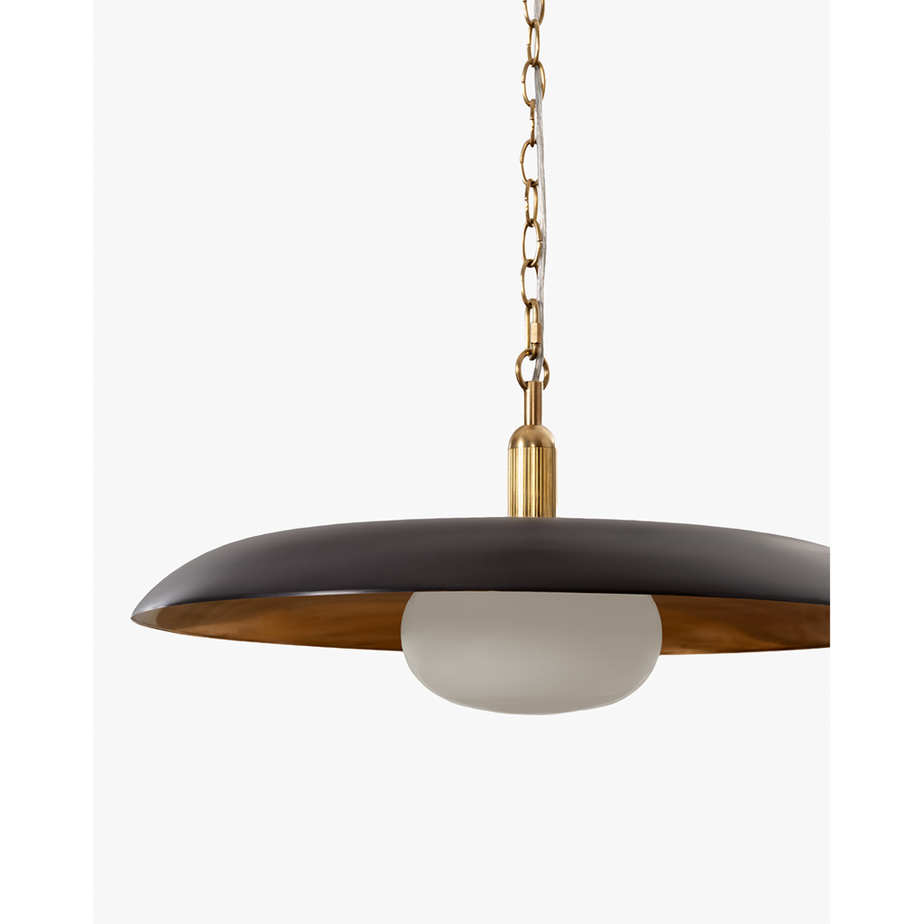 Letterly Pendant — Fluted Glass Hanging Light with Soft Warm Ambient Glow