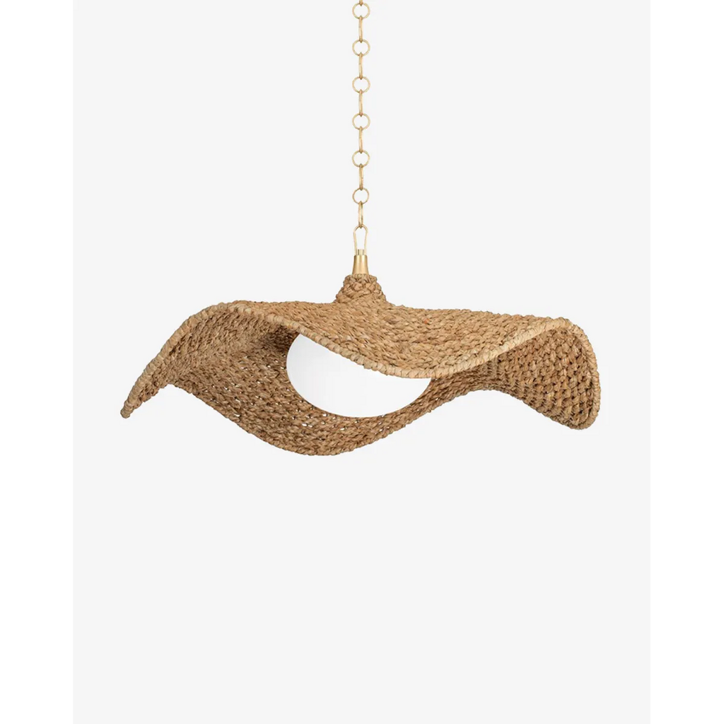 Levene Pendant European-modern clean geometry hanging light with warm focused downlight above kitchen island in contemporary interior