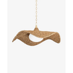Levene Pendant European-modern clean geometry hanging light with warm focused downlight above kitchen island in contemporary interior