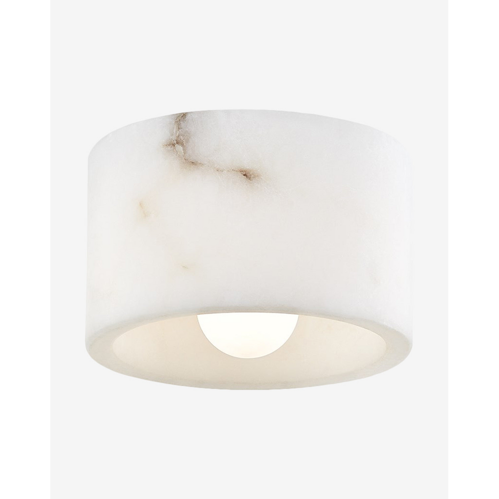 Loris Flush Mount — Geometric Ceiling Light with Warm Diffused Glow