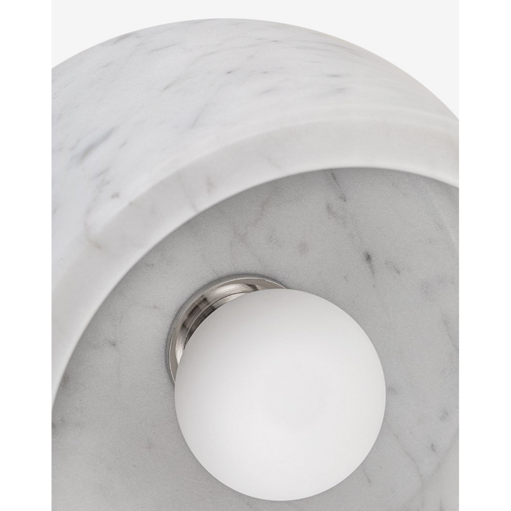 Loris Flush Mount — Geometric Ceiling Light with Warm Diffused Glow