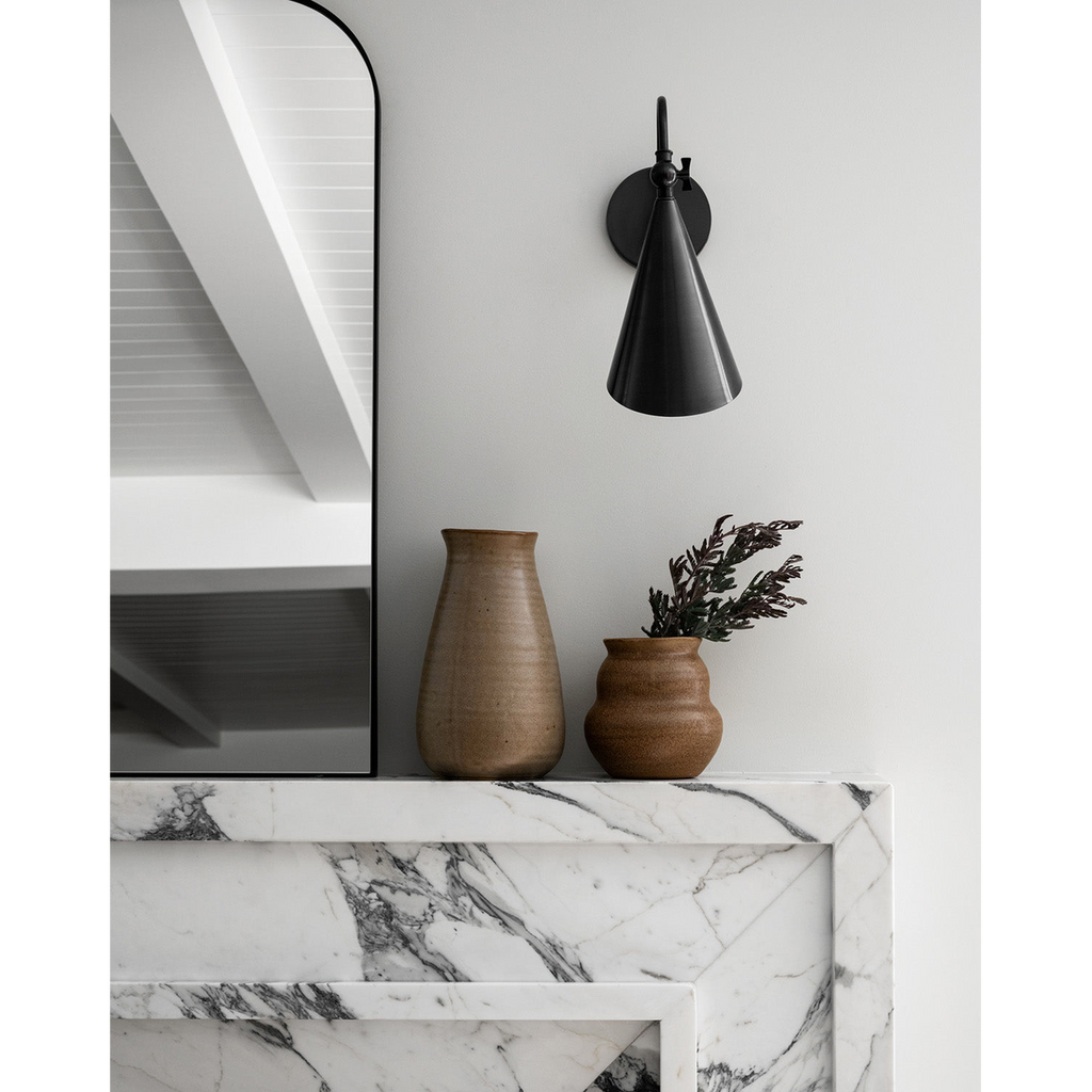 Lupe Sconce — Terracotta-Inspired Wall Light with Warm Earthy Glow