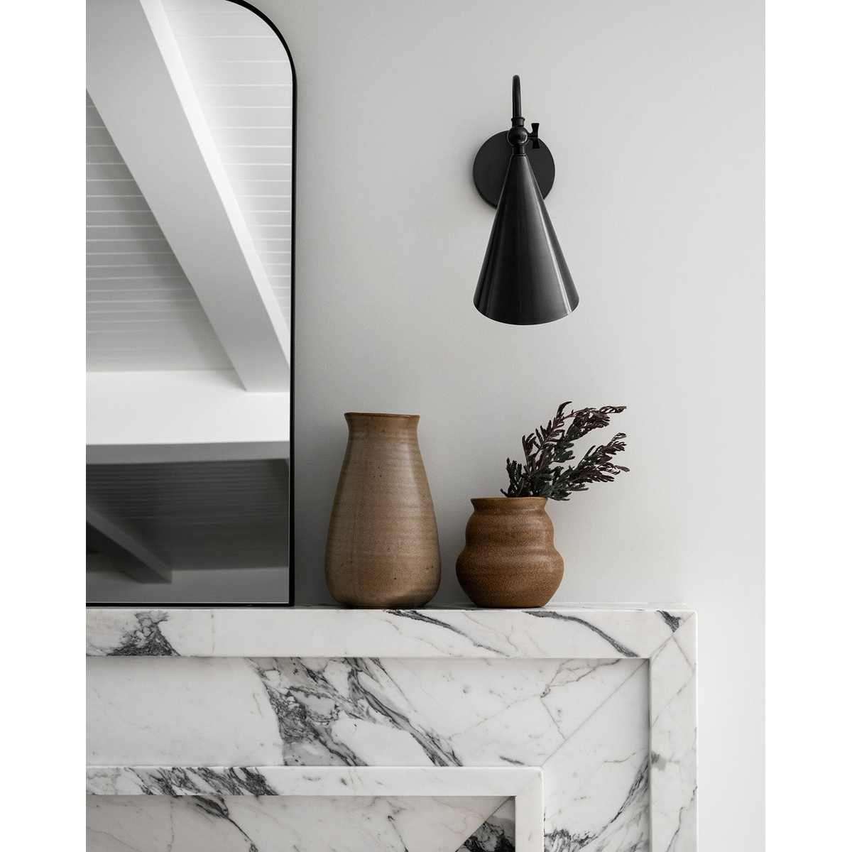 Lupe Sconce — Terracotta-Inspired Wall Light with Warm Earthy Glow